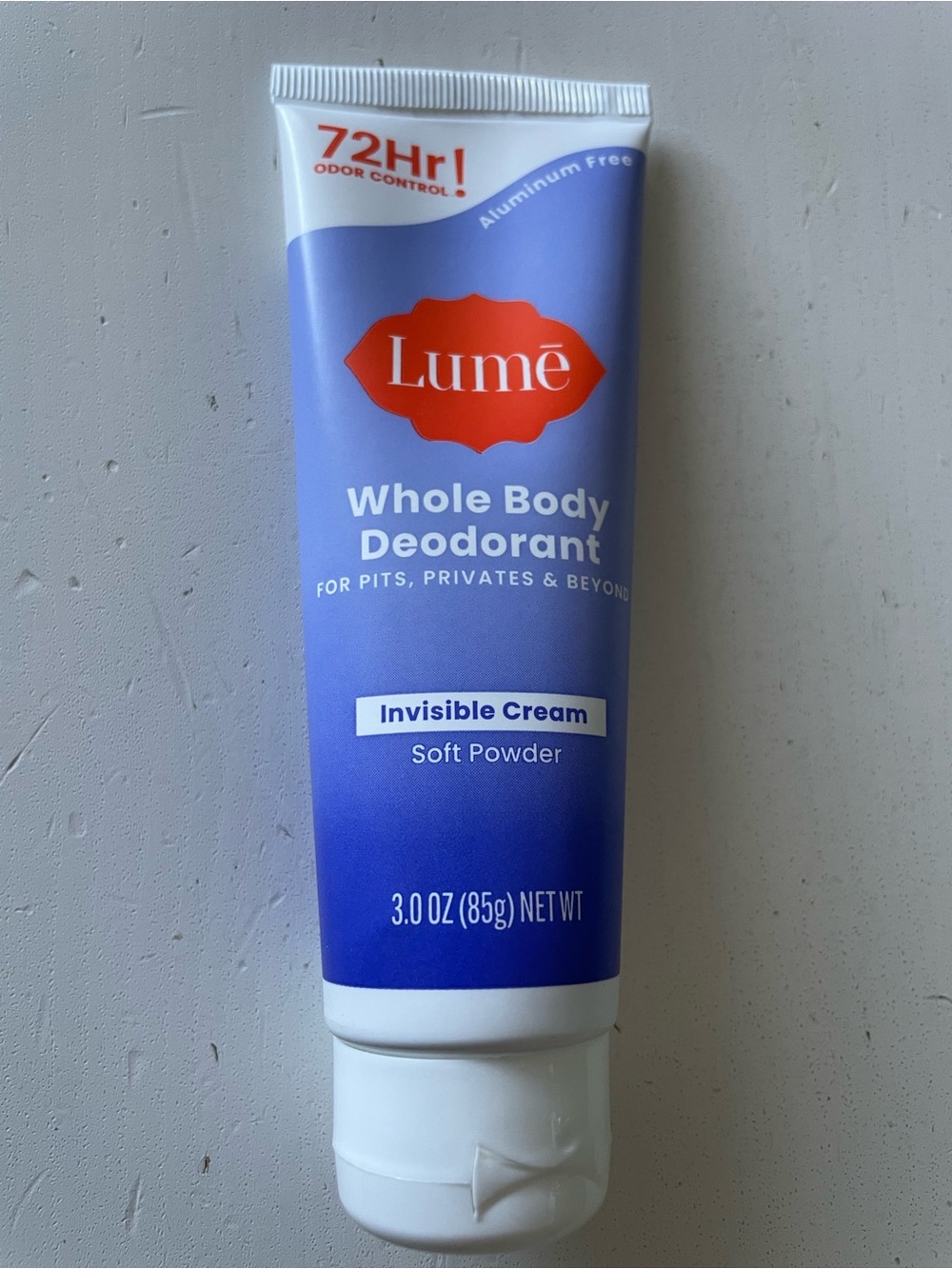 Lumē Whole Body Invisible Cream Deodorant - Soft Powder